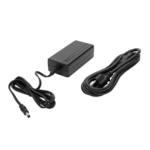 Full Black power cord with adaptor combination